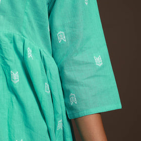 Green - cotton jacquard kurta set (set of 2) 05