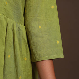 Green - cotton jacquard kurta set (set of 2) 08