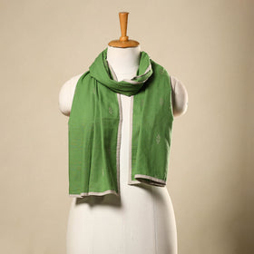  Green Cotton Jacquard Stole