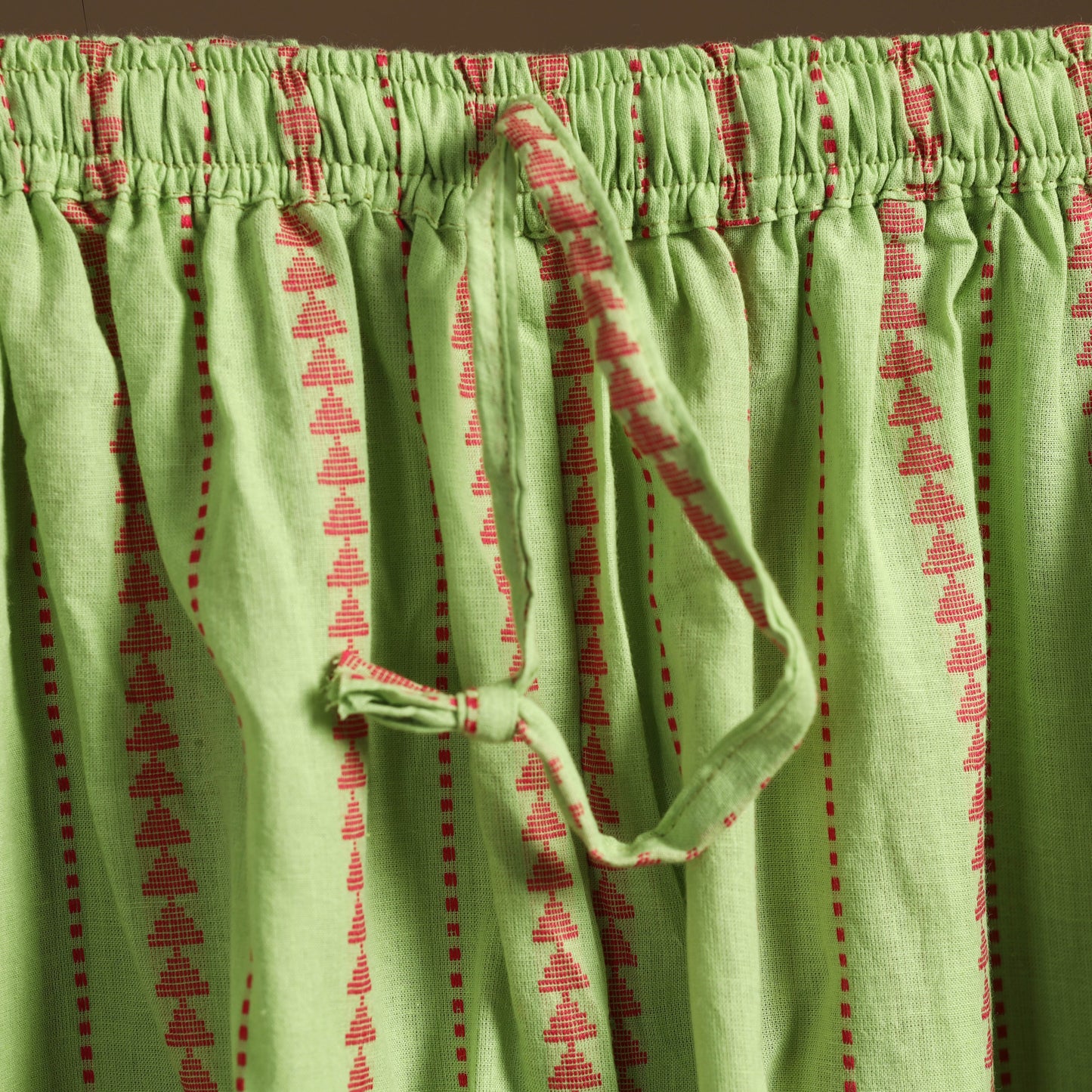 Green - cotton jacquard weave afghani salwar 12