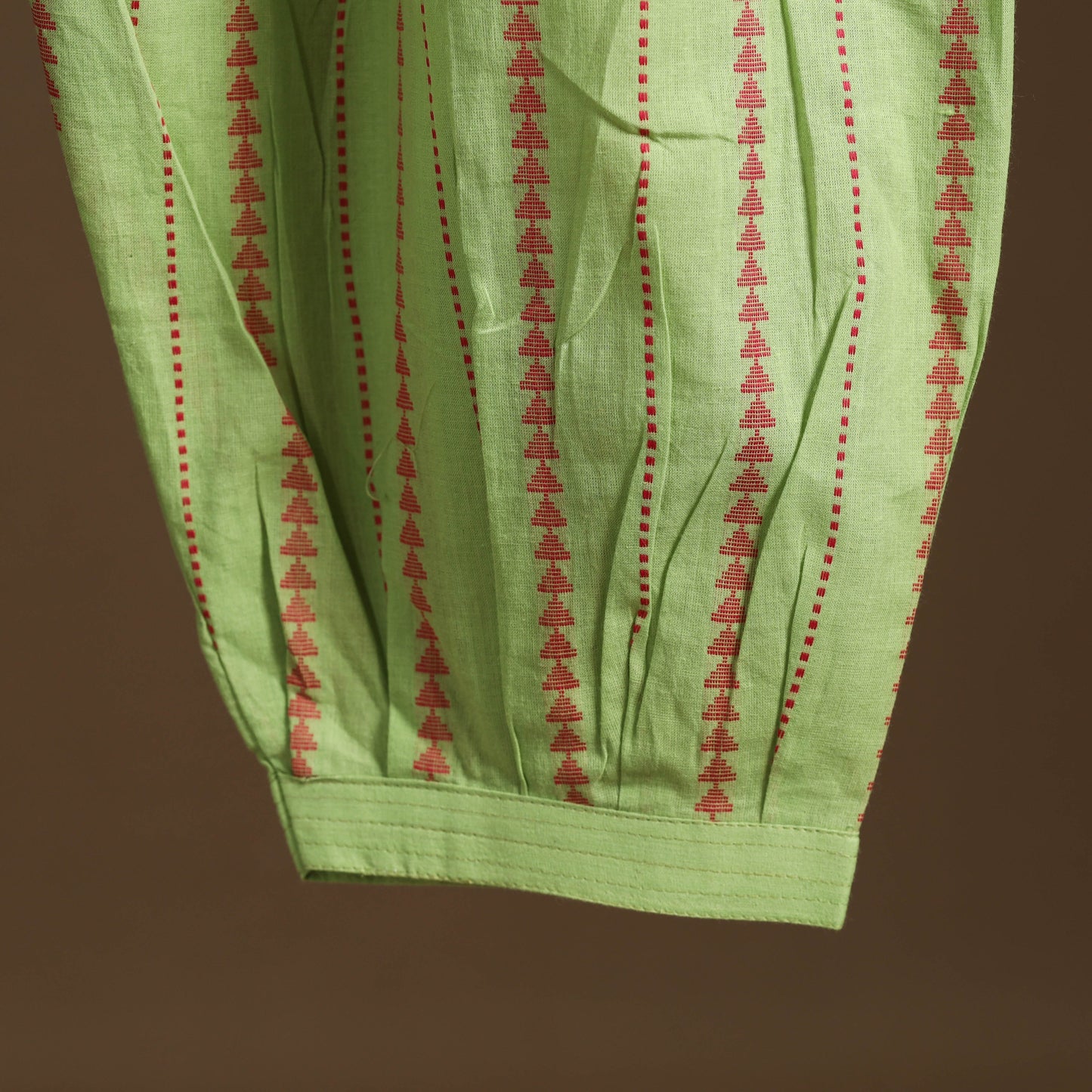 Green - cotton jacquard weave afghani salwar 12