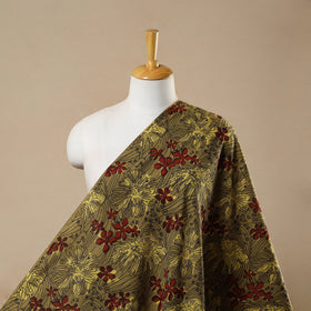 Buy Green Block Print Cotton Jahota Fabric