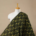  Green Block Print Cotton Jahota Fabric