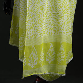 Cotton jaipur printed dupatta 26 - handcrafted