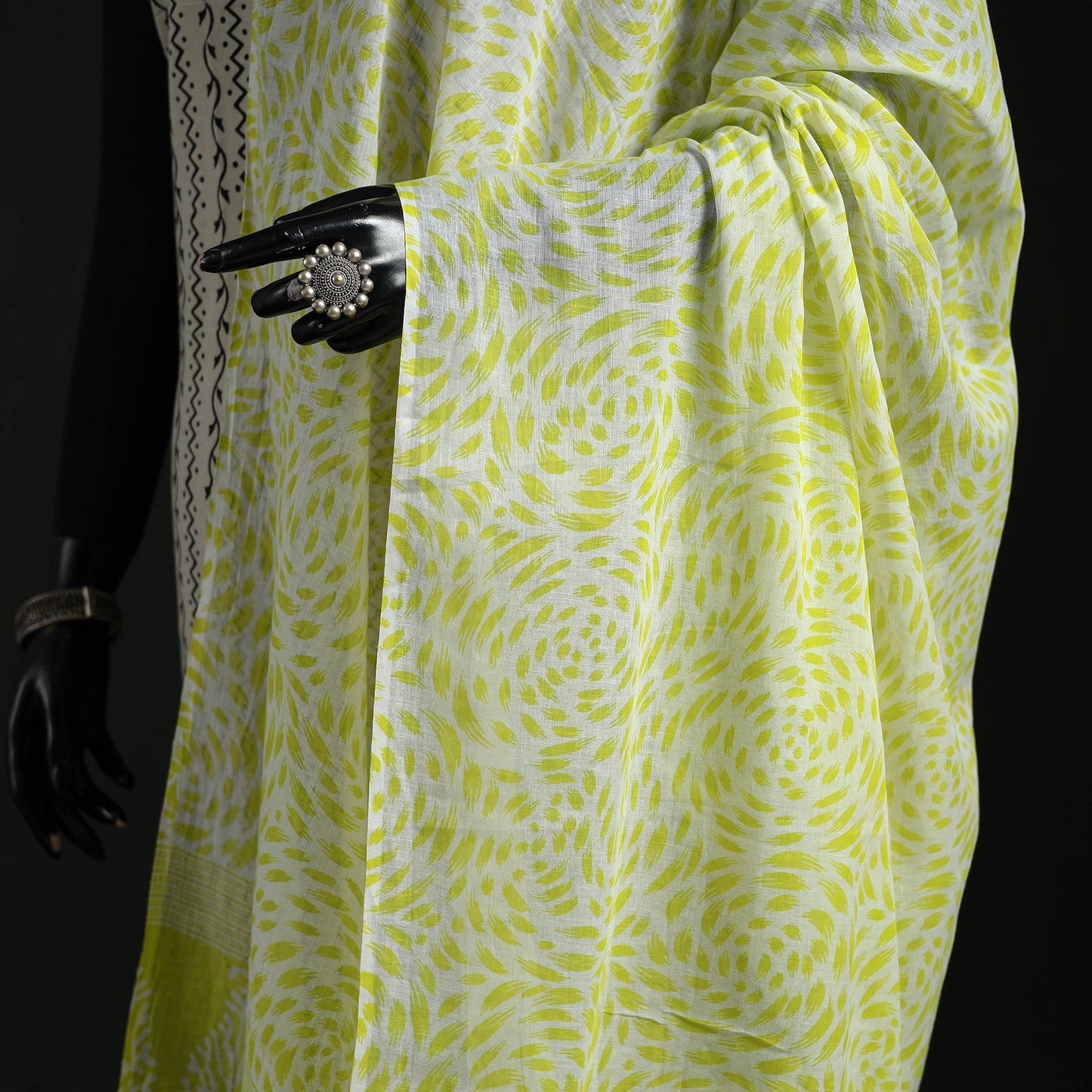 Cotton jaipur printed dupatta 26 - handcrafted