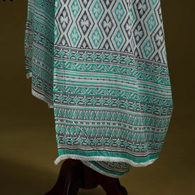 Cotton jaipur printed dupatta 43 - handcrafted