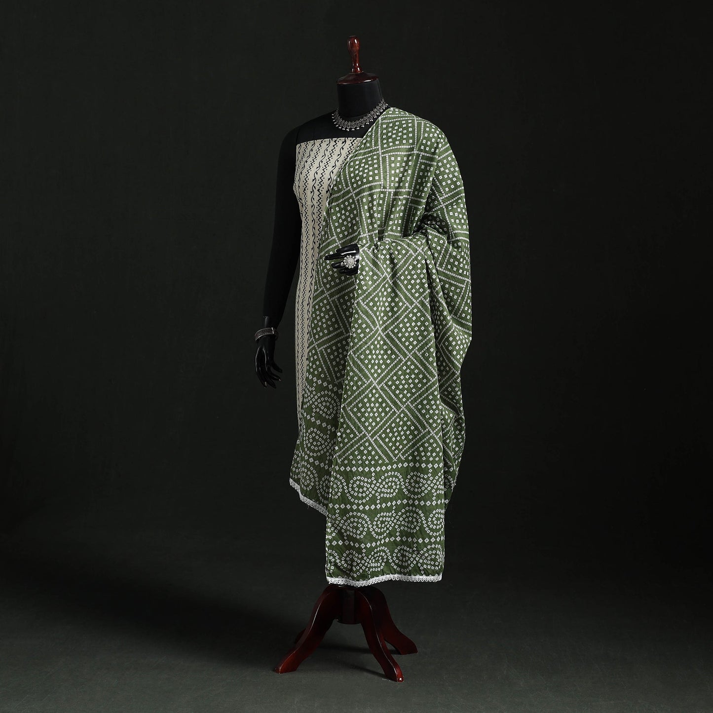 Cotton jaipur printed dupatta 52 - handcrafted
