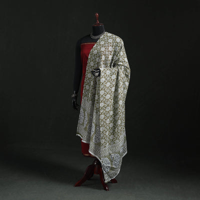 Cotton jaipur printed dupatta 62 - handcrafted