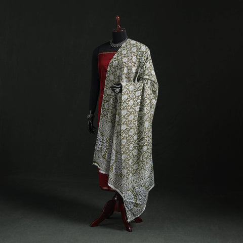 Cotton jaipur printed dupatta 62 - handcrafted