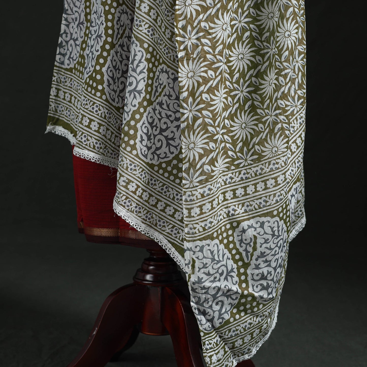 Cotton jaipur printed dupatta 62 - handcrafted