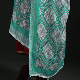 Cotton jaipur printed dupatta 75 - handcrafted