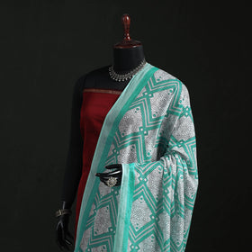 Cotton jaipur printed dupatta 75 - handcrafted