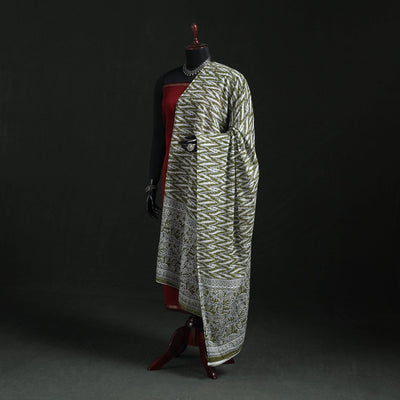 Cotton jaipur printed dupatta 79 - handcrafted
