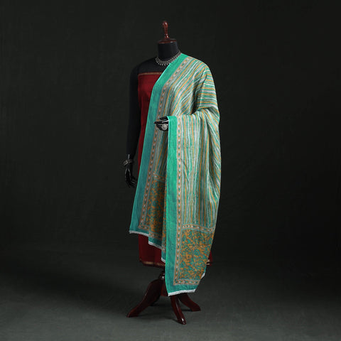 Cotton jaipur printed dupatta 88 - handcrafted