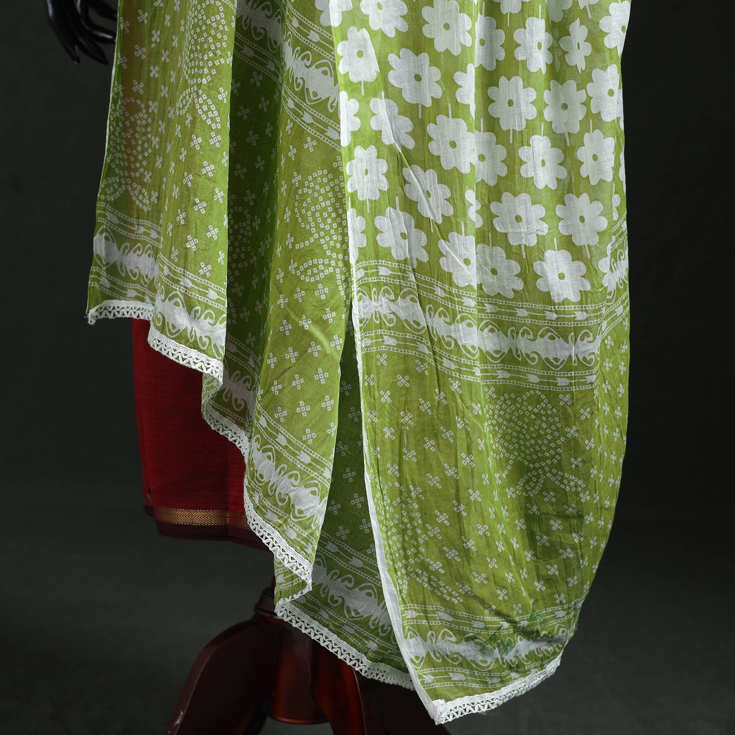 Cotton jaipur printed dupatta 94 - handcrafted