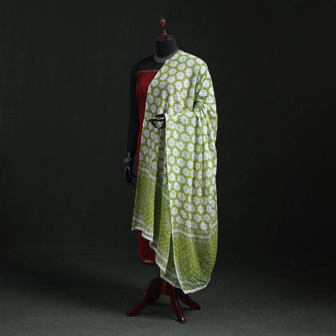 Cotton jaipur printed dupatta 94 - handcrafted