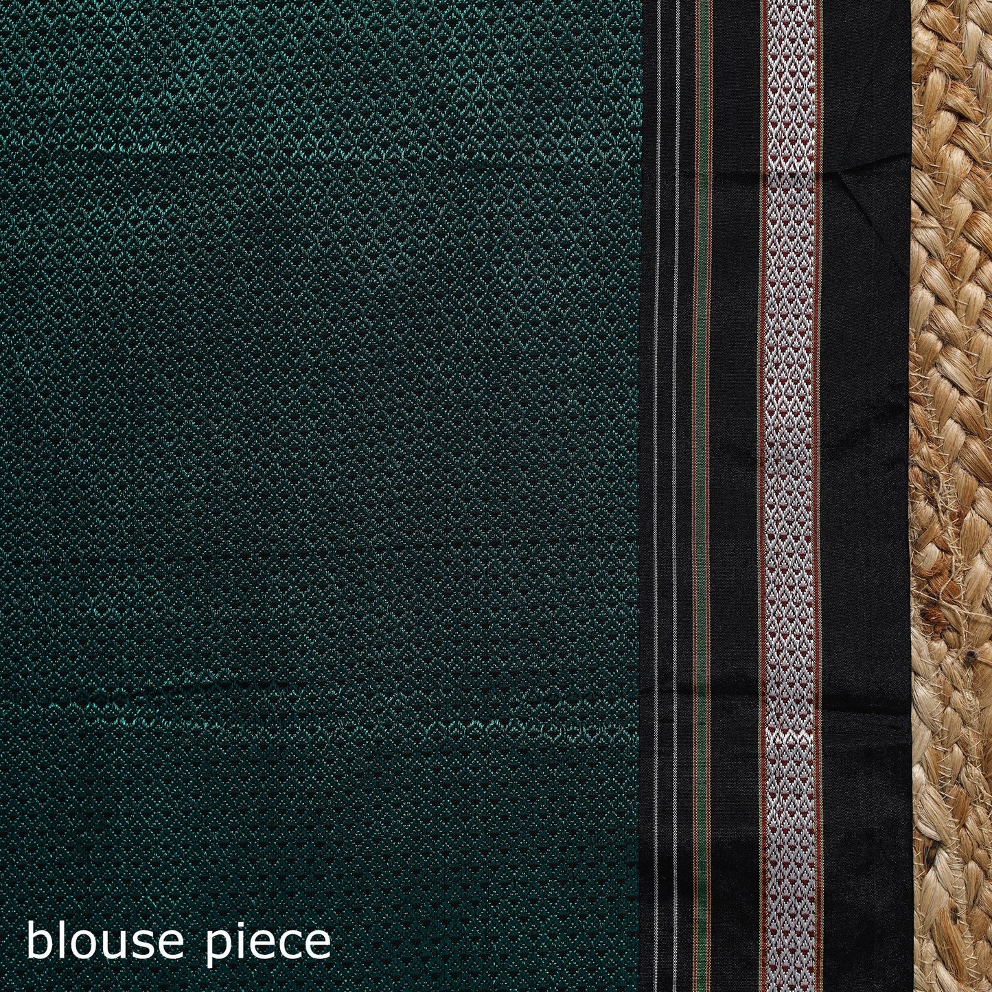 Cotton khun saree with chikki paras border 21 - handcrafted