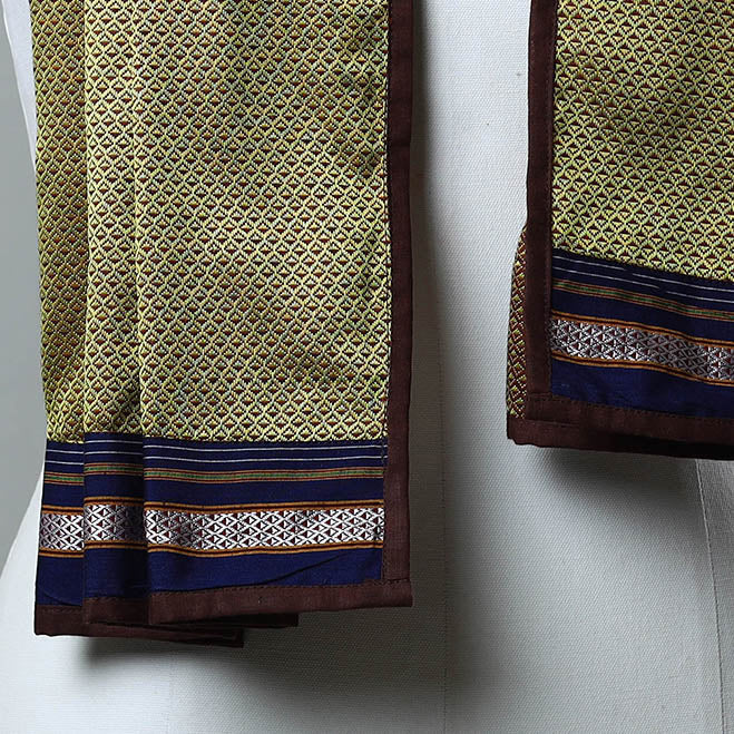  Green Cotton Khun Weave Stole