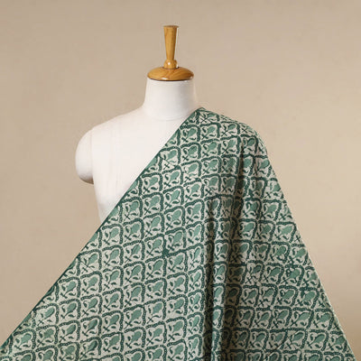 Green - cotton kutch batik fabric 03 - handcrafted
