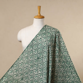 Green - cotton kutch batik fabric 03 - handcrafted