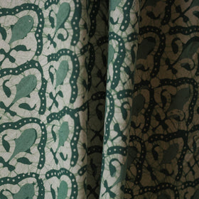 Green - cotton kutch batik fabric 03 - handcrafted