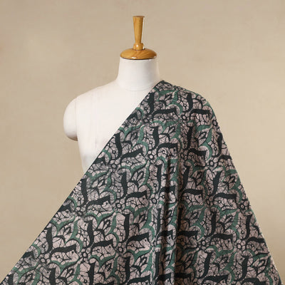 Green - cotton kutch batik fabric 06 - handcrafted