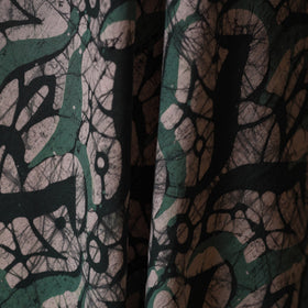 Green - cotton kutch batik fabric 06 - handcrafted