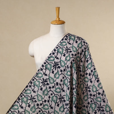 Green - cotton kutch batik fabric 41 - handcrafted
