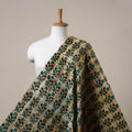 Green Cotton Kutch Hand Batik Print Fabric