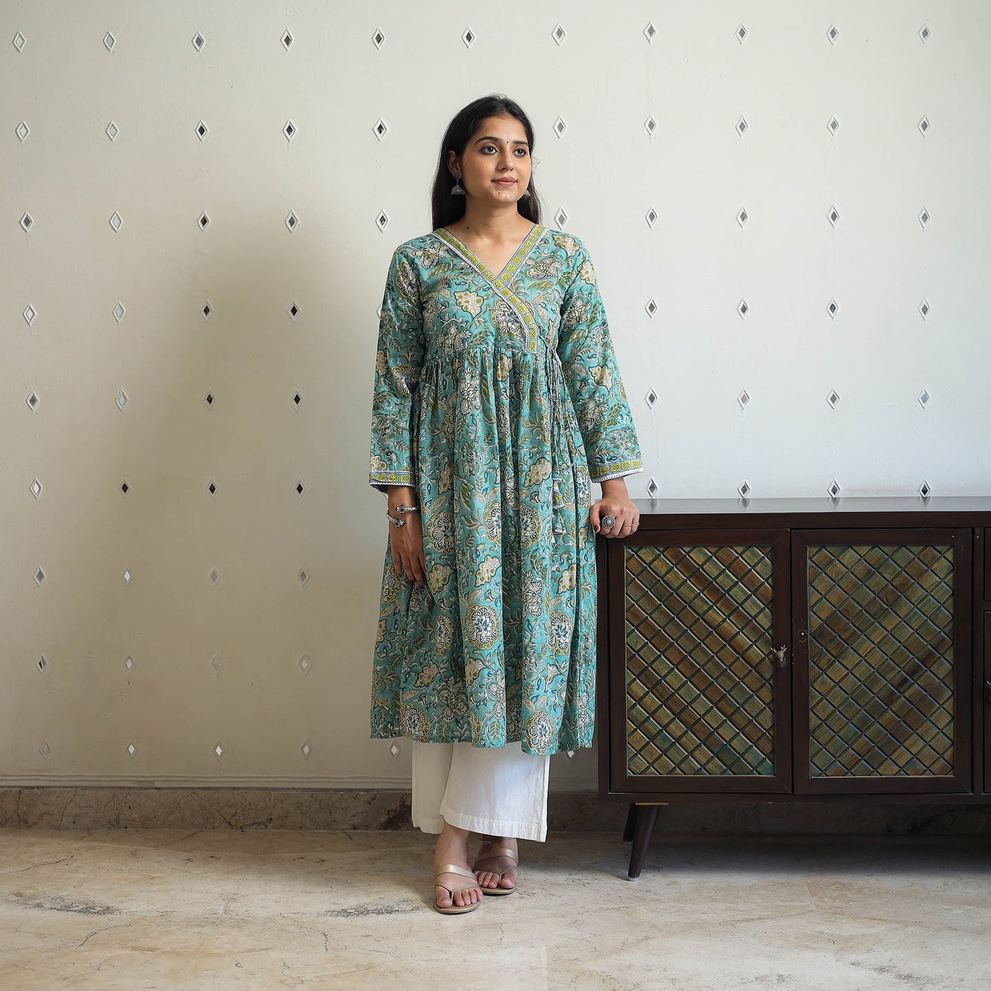 Sanganeri print Kurta