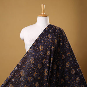 Green - cotton natural dyed jahota fabric 14 - handcrafted