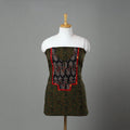 Green - Ajrakh Print Cotton Patchwork Kurta Material (3m) 06