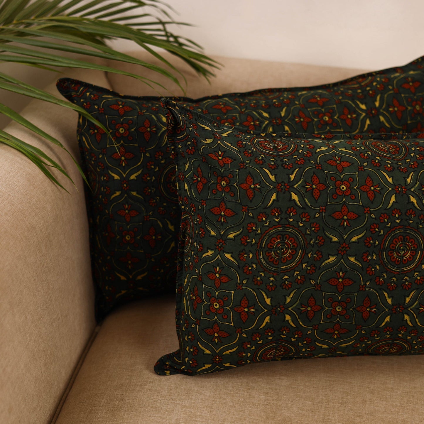 Cotton pillow covers (set of 2) 26 - handcrafted