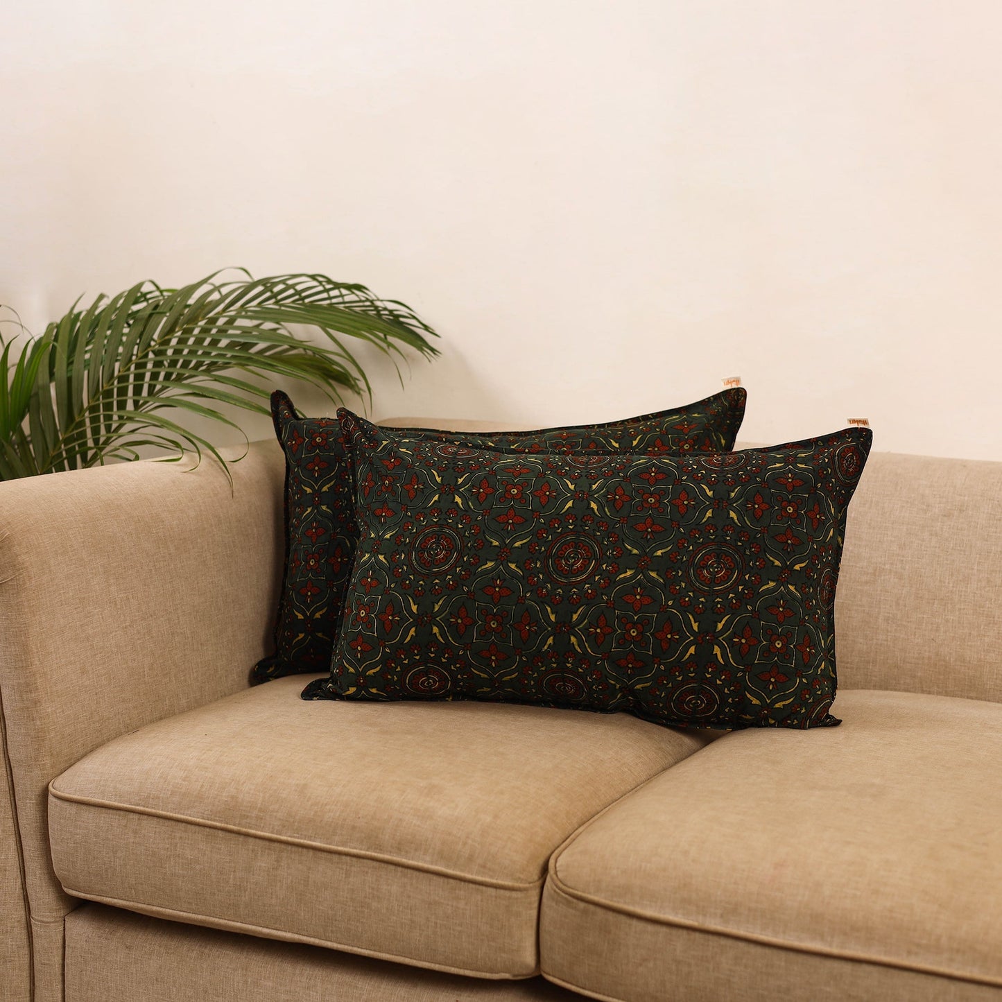 Cotton pillow covers (set of 2) 26 - handcrafted