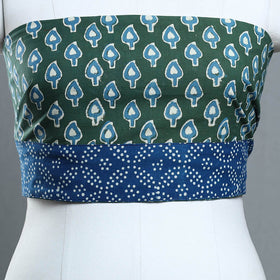 Green - cotton pipad blouse piece 122 - handcrafted