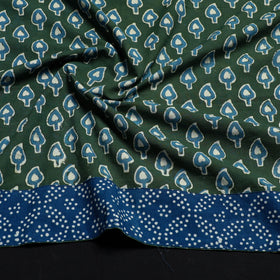 Green - cotton pipad blouse piece 122 - handcrafted