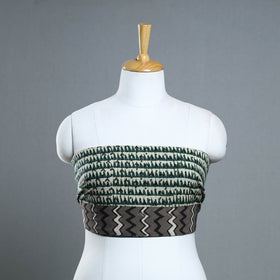 Green - cotton pipad blouse piece 127 - handcrafted