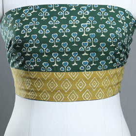 Green - cotton pipad blouse piece 161 - handcrafted