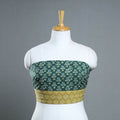 Green - cotton pipad blouse piece 161 - handcrafted