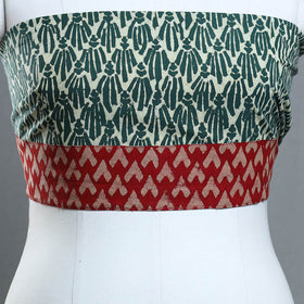 Green - cotton pipad blouse piece 174 - handcrafted