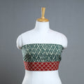 Green - cotton pipad blouse piece 174 - handcrafted