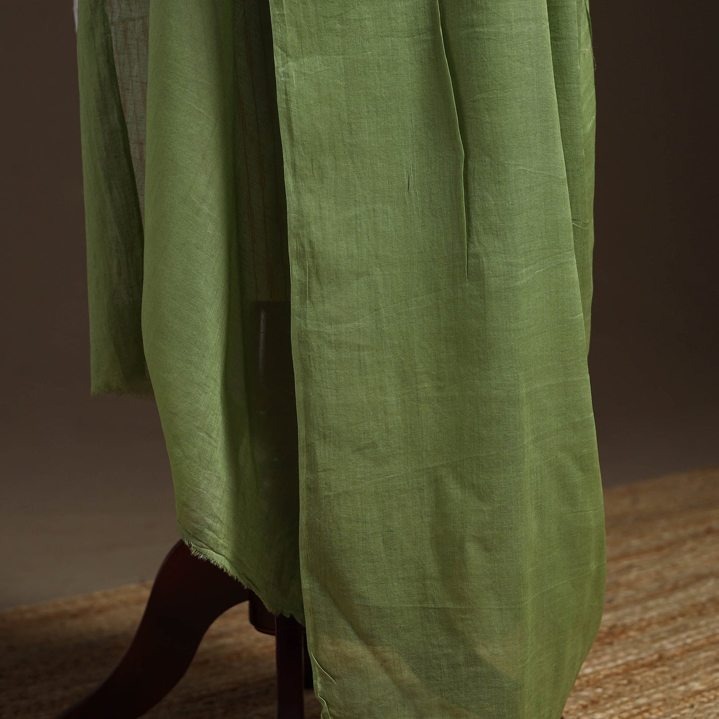 Cotton plain dupatta 05 - handcrafted