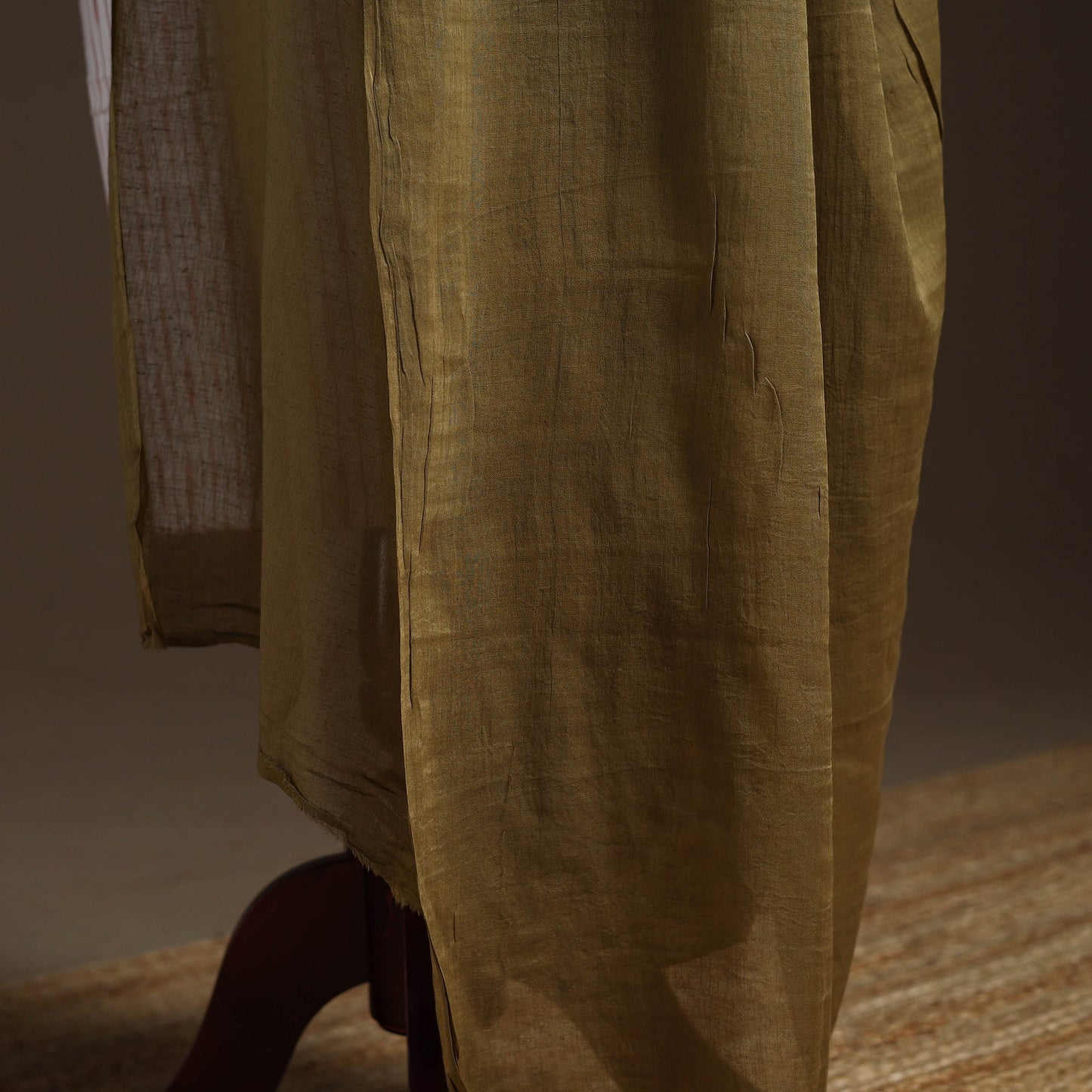 Cotton plain dupatta 06 - handcrafted