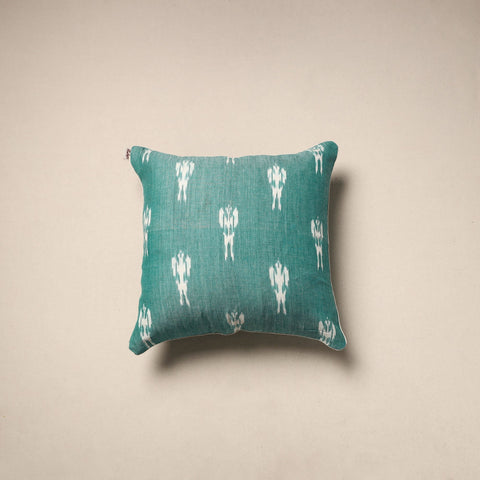 Cotton pochampally ikat cushion cover 41 - handcrafted