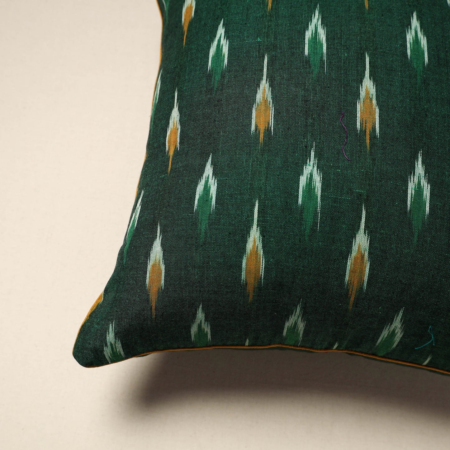 Cotton pochampally ikat cushion cover 43 - handcrafted