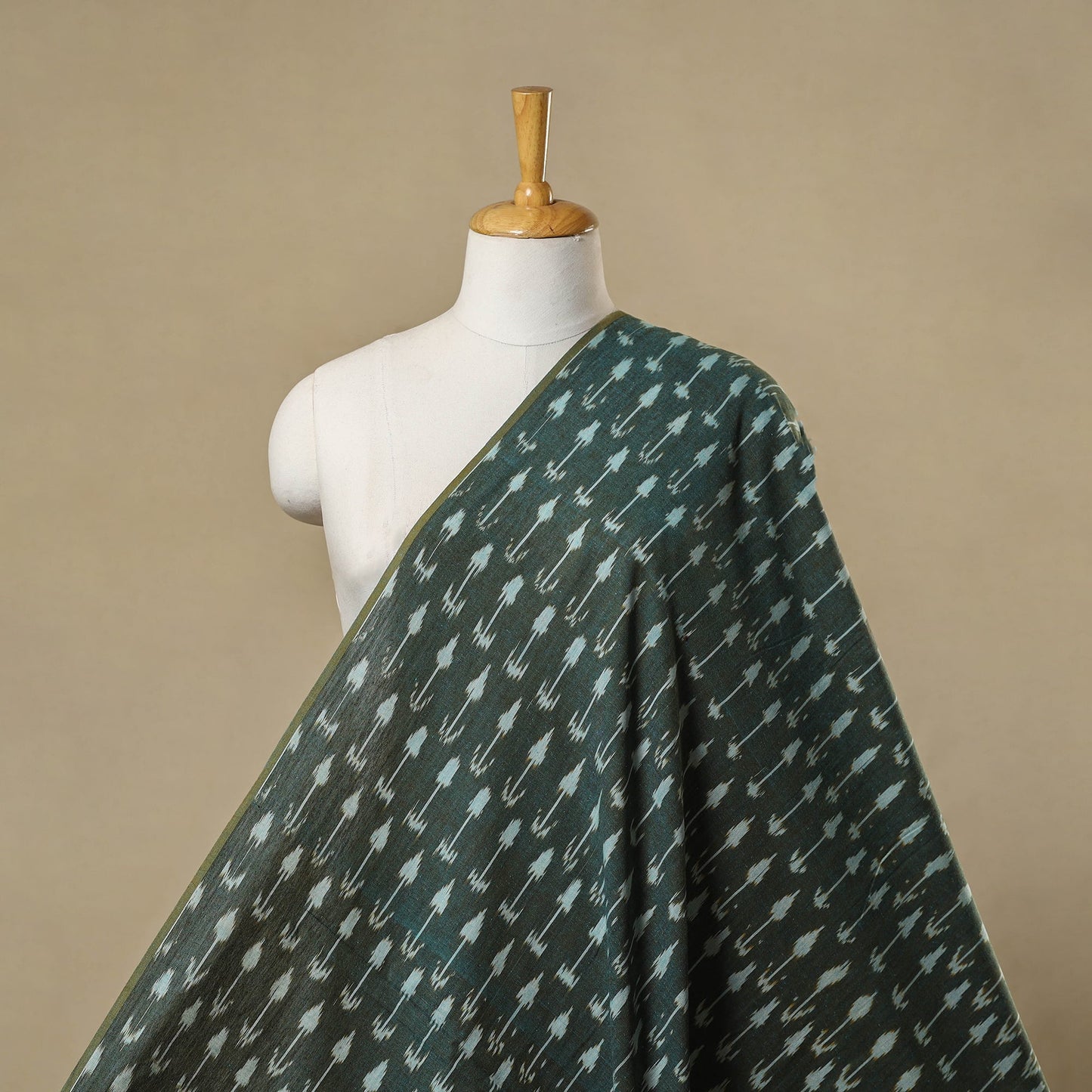 Cotton pochampally ikat fabric 02 - handcrafted