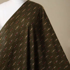 Green - cotton pochampally ikat fabric 06 - handcrafted