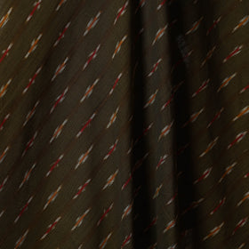 Green - cotton pochampally ikat fabric 06 - handcrafted