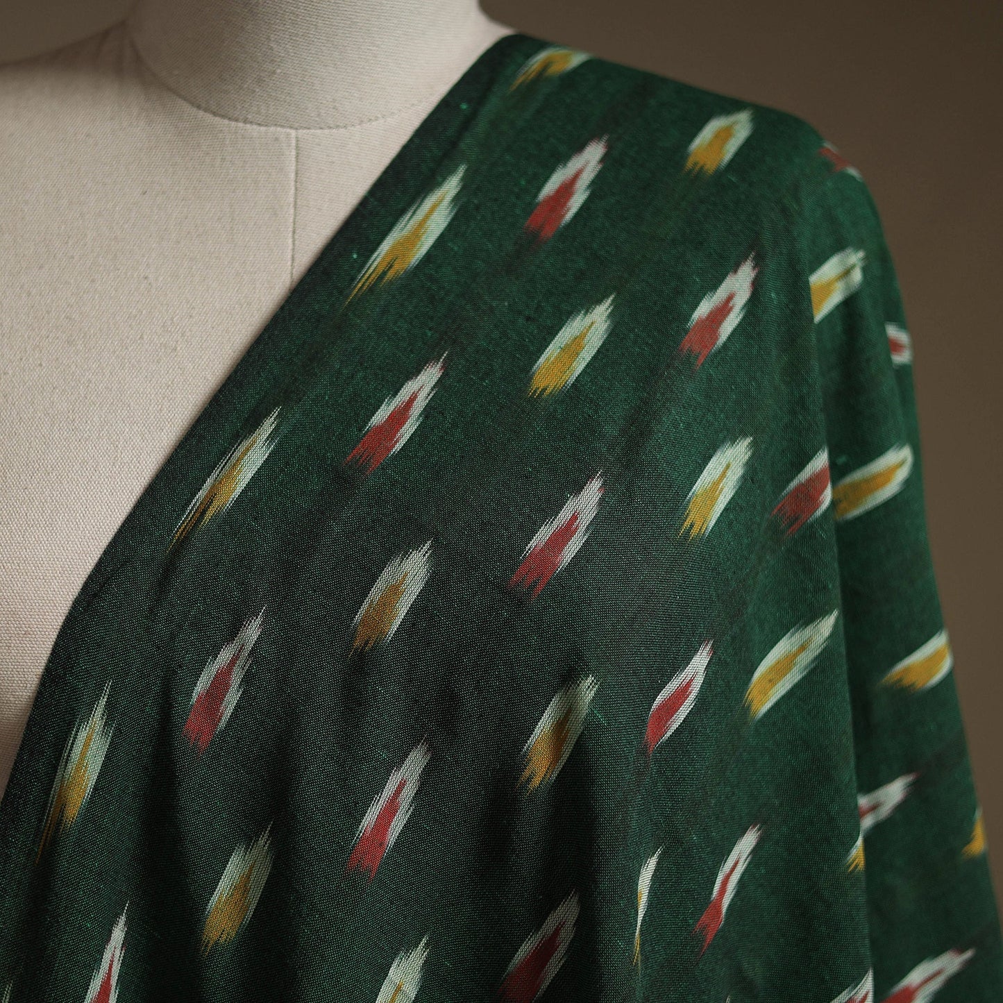 Cotton pochampally ikat fabric 07 - handcrafted