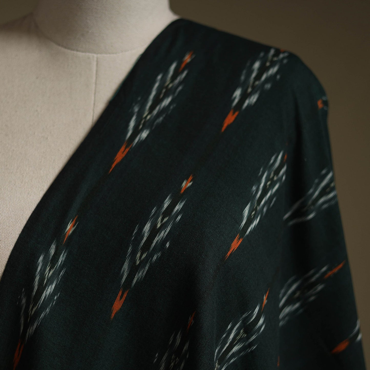 Cotton pochampally ikat fabric 08 - handcrafted